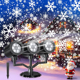 GUSODOR Triple-Head Snowfall Light – Impressive Birthday and Holiday Gift for Mom, Her, and the Hard-to-Shop-For