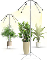 Grow Lights for Indoor Plants – Premium Birthday Gift for Plant Lovers, Full Spectrum 4-Head Floor Lamp