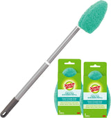 Scotch-Brite Extendable Tub & Tile Scrubber Kit – Slip-Free Shower Floor Cleaner for Safer Wet Bathroom Routines, Long Reach