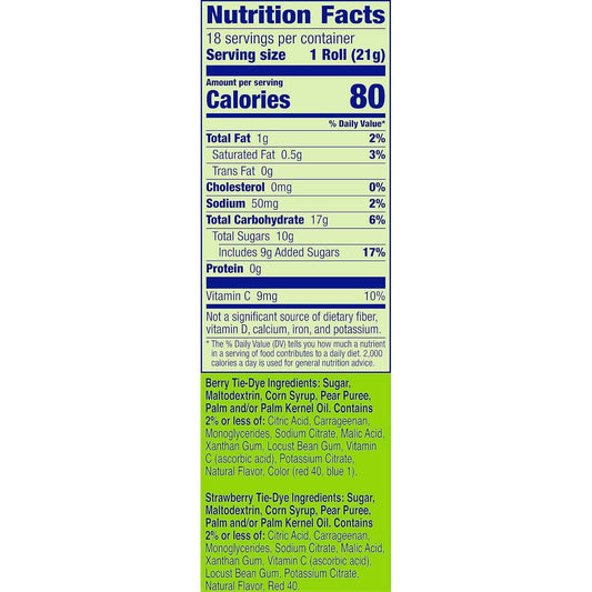 Fruit by the Foot Gluten Free Fruit Snacks – Cleaner-Label Pantry Snack with Vitamin C, 6 Pouch Variety Pack