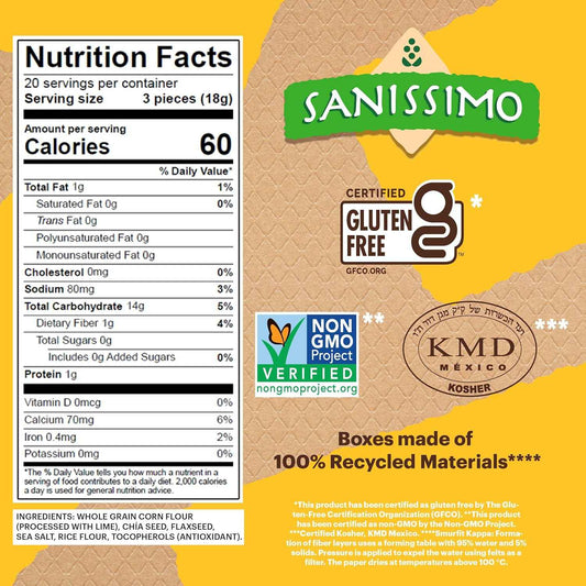 Sanissimo Salmas Salted – Travel-Tote Crackers for Picnic and Patio Snacking