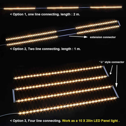 WOBANE Under Cabinet LED Lighting – Cool-to-Touch ETL Listed Light, Safer Around Kids & Pets