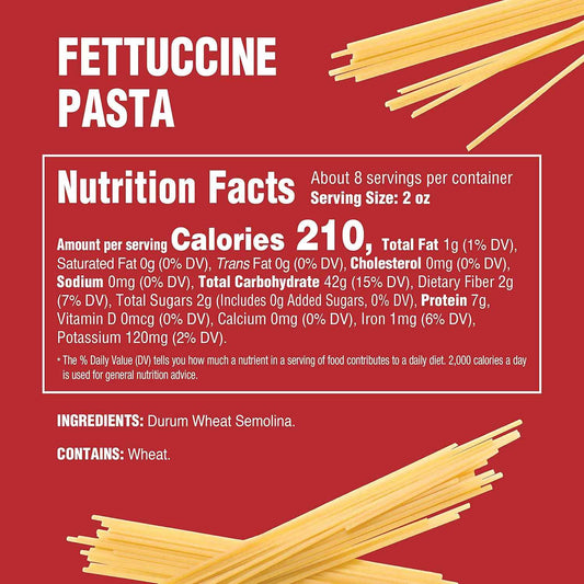 Rao's Homemade Fettuccini Pasta – Clean-Ingredient Italian Import for the Health-Conscious Home Cook, Guilt-Free Family Dinner