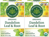 Traditional Medicinals Organic Dandelion Leaf & Root Tea – Travel-Friendly Herbal Brew for Camping Mornings
