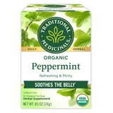 Traditional Medicinals Peppermint Herbal Tea – Quick Steep Brew for Focused Work Sessions and Study Breaks