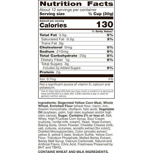 Chex Mix Cheddar Snack Mix – Hostess Gift for Housewarming Parties, 13.5 oz Bag
