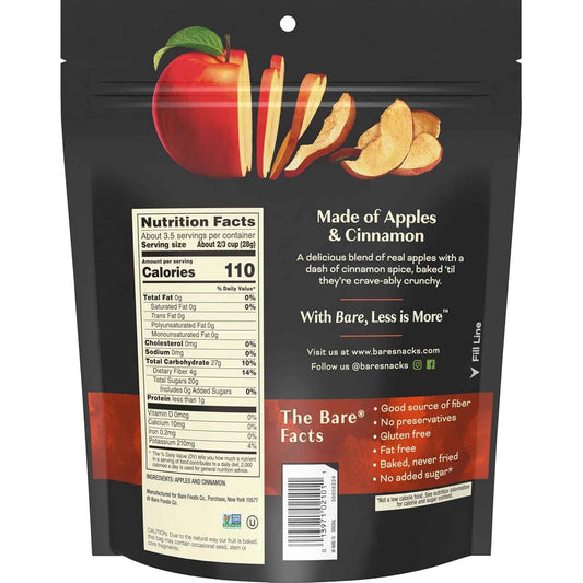 Bare Cinnamon Apple Chips 3-Pack – Thoughtful Healthy Snack Gift for Health-Conscious Friends