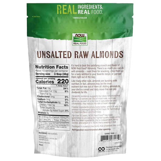 TerrAmazon Raw Unsalted Almonds – No-Added-Sodium Lunchbox Snack for School Days