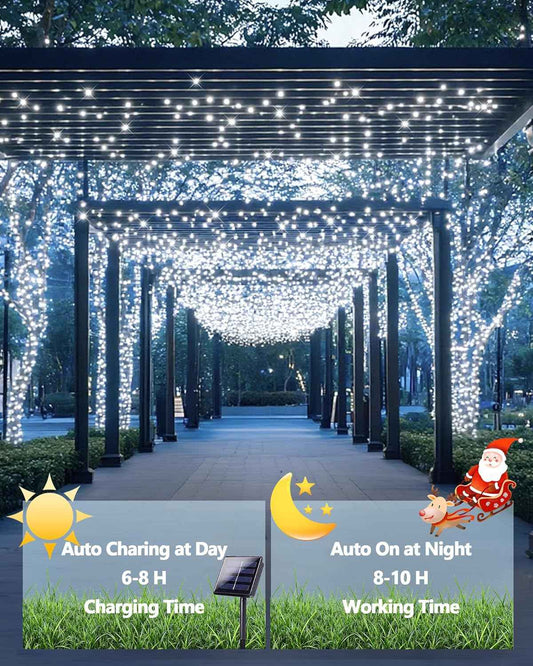 Lumify Solar Fairy Lights Cool White – Modern Indoor Decor for Staircases, Canopies and Reading Nooks