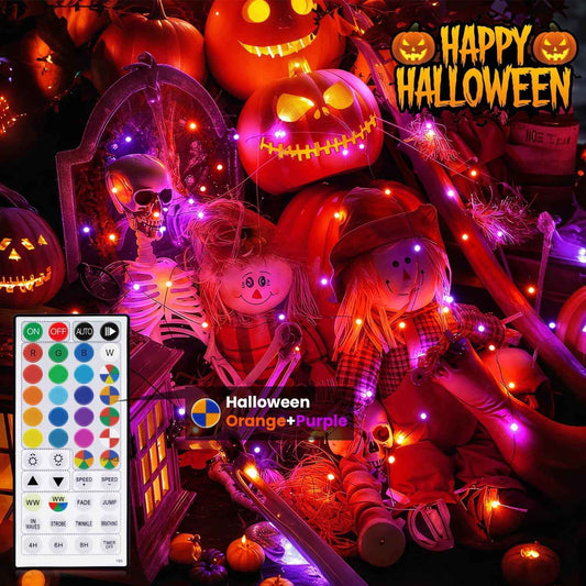 Luminara Fairy Lights USB 33ft 100 LED String Lights – Cozy Bedroom Decor with Remote, 16 Colors & 8 Modes for Tapestry and Headboard Ambiance