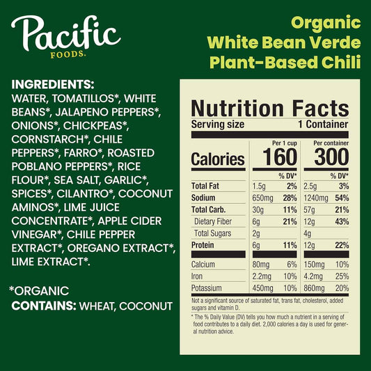 Pacific Foods Organic Fire Roasted Vegetable Chili – Shelf Stable Camp Dinner for the Trail