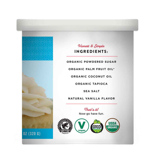 Miss Jones Baking Allergy-Friendly Vanilla Buttercream for Inclusive Baking, Free From Common Allergens