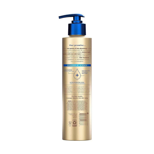 Vaseline Radiant X Even Tone Lotion with Vitamin C and Peptides – Paraben-Free, Phthalate-Free, Non-Comedogenic Body Care