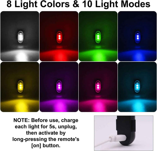 FAA-Compliant Drone Strobe Light 4-Pack – 30+ Hour Runtime for Safe Night Flight and Anti-Collision Compliance
