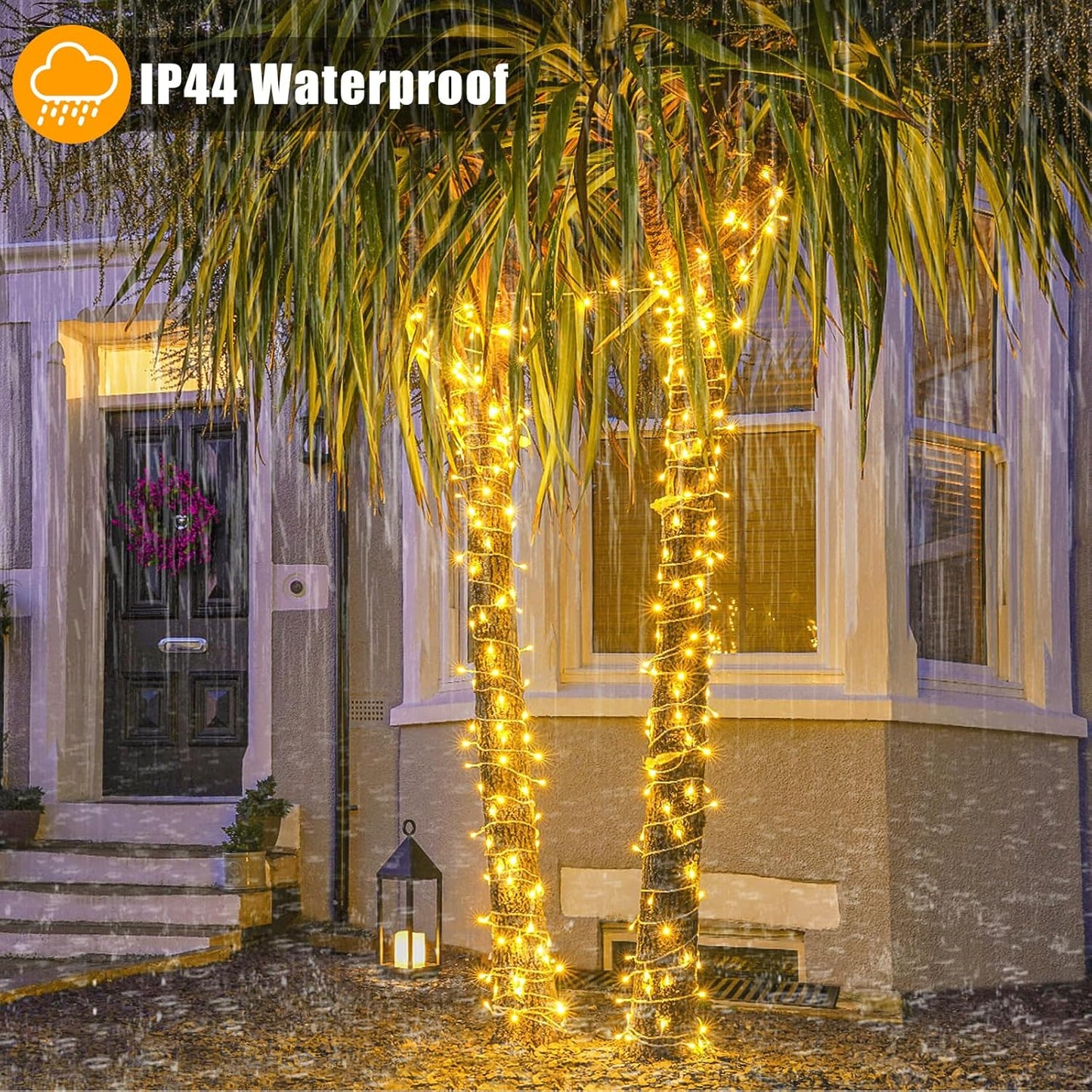 Xmars Warm White Fairy String Lights – 100ft Connectable Living Room Aesthetic, 8 Mode Dimmable Twinkle for Home Accent