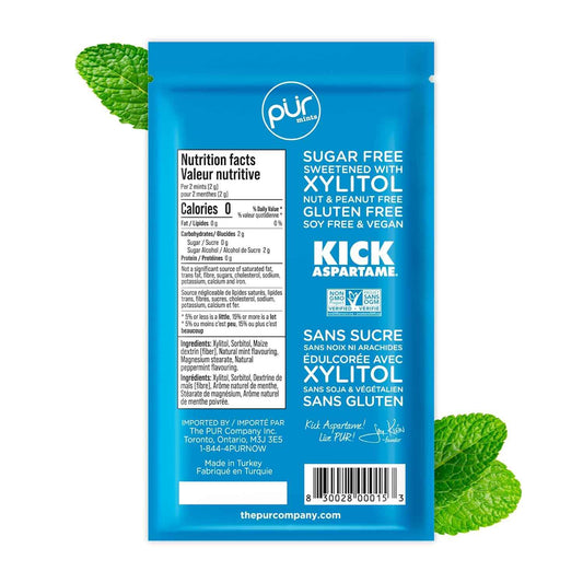 PUR Mints Xylitol Mints – Self Care Sugar Free Tin for Evening Wind Down, Keto Friendly Breath Refresh