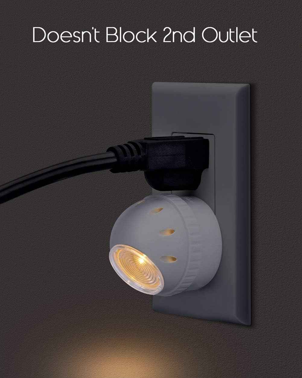 Emotionlite Night Light – Uncluttered Plug-in LED for Modern Homes, 360° Swivel Head, Set and Forget Dusk to Dawn Sensor