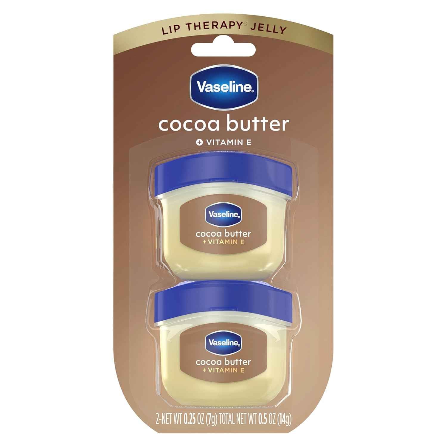 Vaseline Petroleum Jelly Lip Therapy Mini Tin Duo – Patio and Backyard Lip Moisturizer, Weather Protective