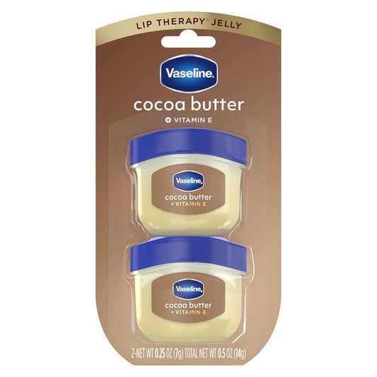 Vaseline Petroleum Jelly Lip Therapy Mini Tin Duo – Patio and Backyard Lip Moisturizer, Weather Protective