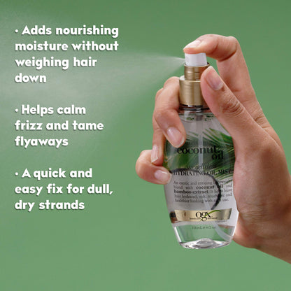 OGX_Nourishing_+_Coconut_Oil_Weightless_Hydrating_Oil_Hair_Mist,_Lightweight_Leave-In_Hair_Treatment_with_Coconut_Oil_&_Bamboo_Extract,_Paraben_&_Sulfate_Surfactant-Free,_4_fl_oz