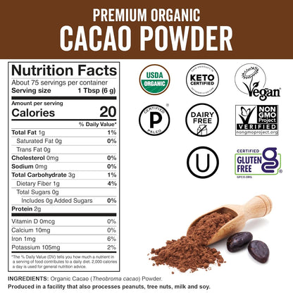 Viva_Naturals_Organic_Cacao_Powder,_1lb_-_Unsweetened_Cacao_Powder_With_Rich_Dark_Chocolate_Flavor,_Non-GMO,_Certified_Vegan_&_Gluten-Free,_454_g