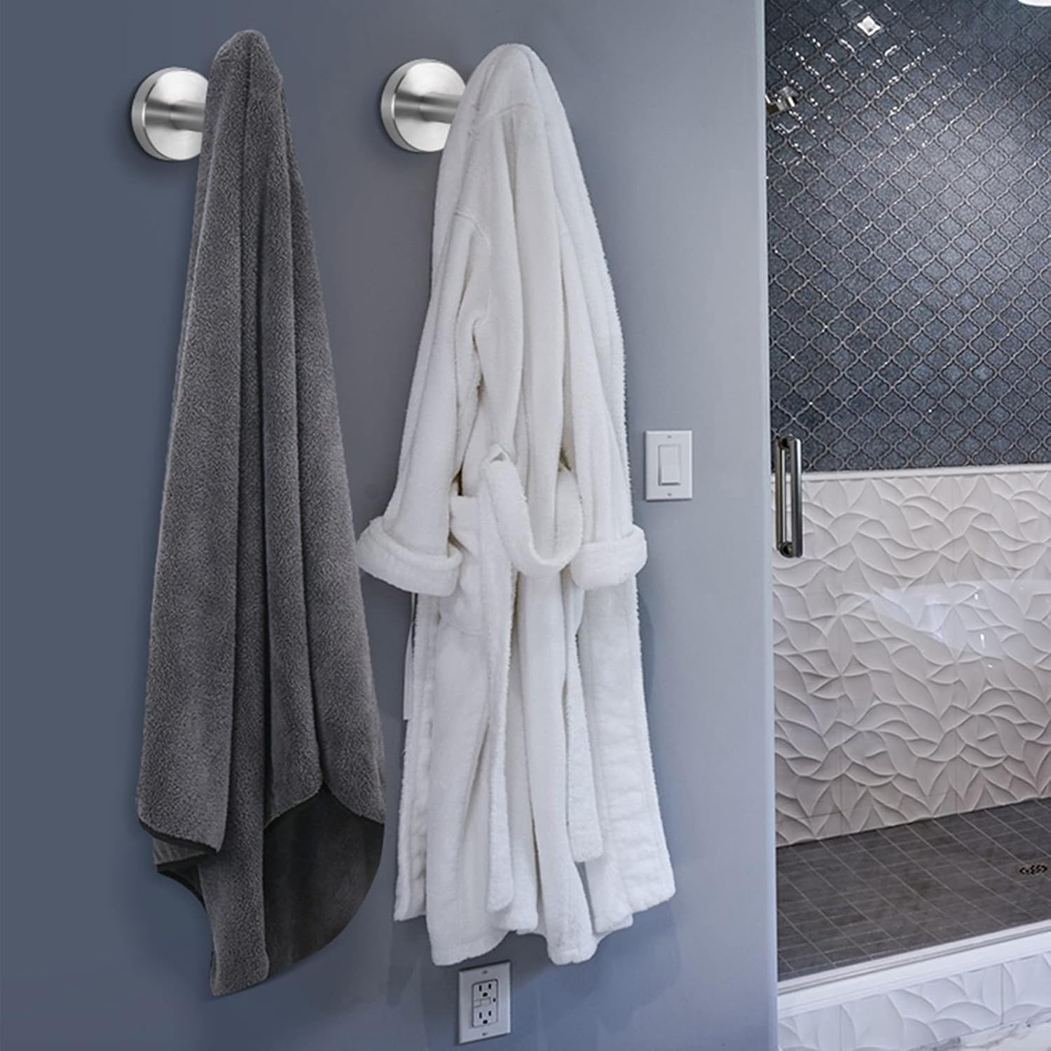 NearMoon_Bath_Towel_Hooks-_SUS_304_Stainless_Steel_Robe_Hook_Holder,_Heavy_Duty_Coat_Hook_for_Bathroom_Livingroom_Hotel_Kitchen_Garage,_Wall_Mounted-_4_Pack_(Brushed_Nickel)