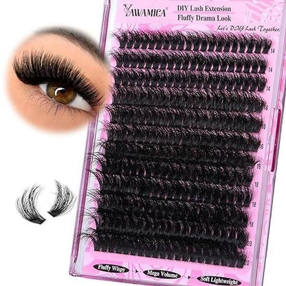 Yawamica_Fluffy_Lash_Clusters_Thick_200D_Volume_Eyelash_Clusters_14-20mm_Wispy_Individual_Lashes_D_Curl_Cluster_Eyelash_Extensions_240pcs_DIY_Lash_Extension_for_Beginners