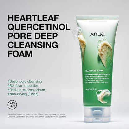 ANUA_Heartleaf_Quercetinol_Pore_Deep_Cleansing_Foam,_Facial_Cleanser,_for_Double_Cleansing,_BHA,_Hyaluronic_Acid,_Glycerin,_Face_Wash