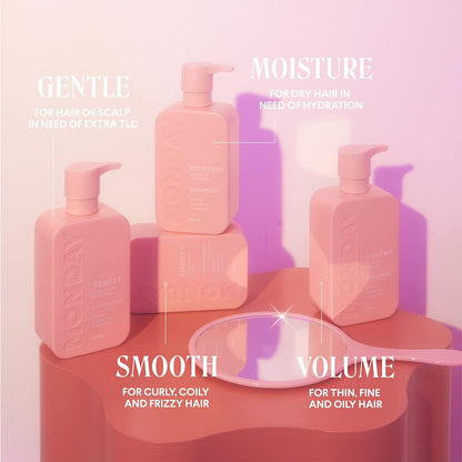 MONDAY_HAIRCARE_Smooth_Shampoo_+_Conditioner_Bathroom_Set_(2_Pack)_12oz_Each_for_Frizzy,_Coarse,_and_Curly_Hair,_Made_from_Coconut_Oil,_Shea_Butter,_&_Vitamin_E,_100%_Recyclable_Bottles,_Pink