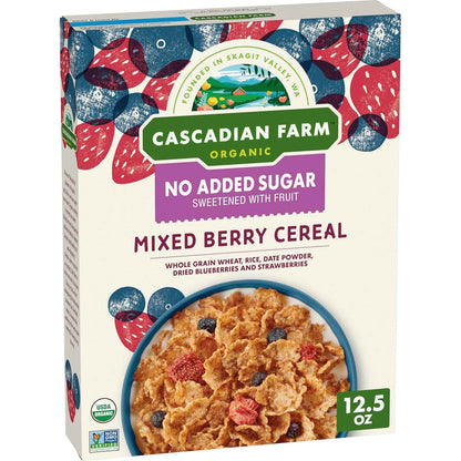 Cascadian Farm Organic Mixed Berry Cereal – Clean-Label Berry Crunch for Less-Is-More Breakfast