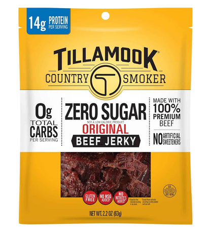 Tillamook Country Smoker Keto Beef Jerky – Durable Packable Protein for Camping, Cycling, and Fishing Trips