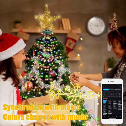 BrizLabs Waterproof Halo Christmas Lights – Patio and Garden Holiday Lighting with APP Control