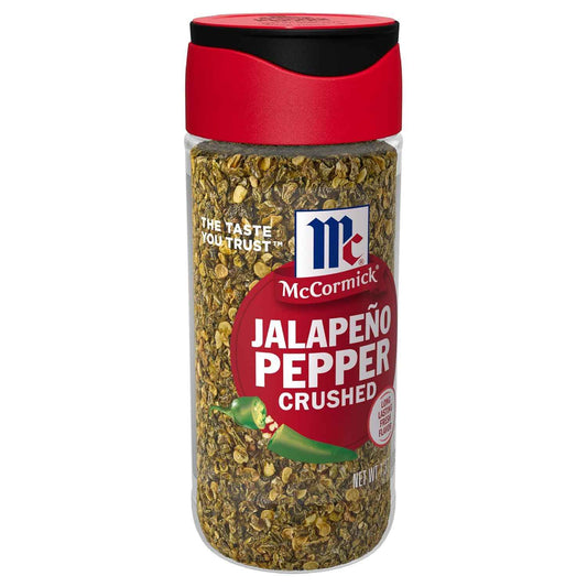 McCormick Crushed Jalapeño Pepper, 1.37 oz — Portable Spice for Patio Grilling and Outdoor Taco Bars, SnapTight Shaker