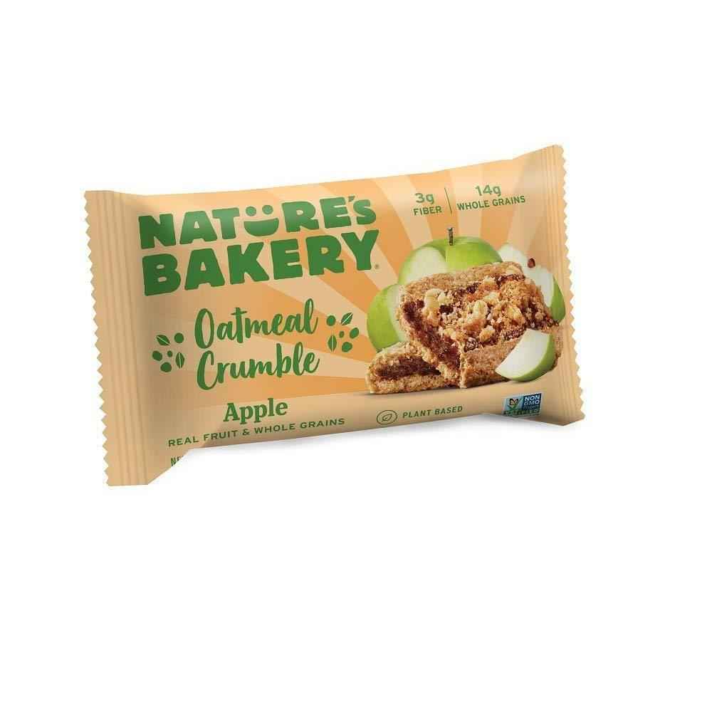 Nature's Bakery Vegan Snack Bars for School and Playdate – Nut Free Strawberry Oatmeal Crumble, 1.4 oz Bars
