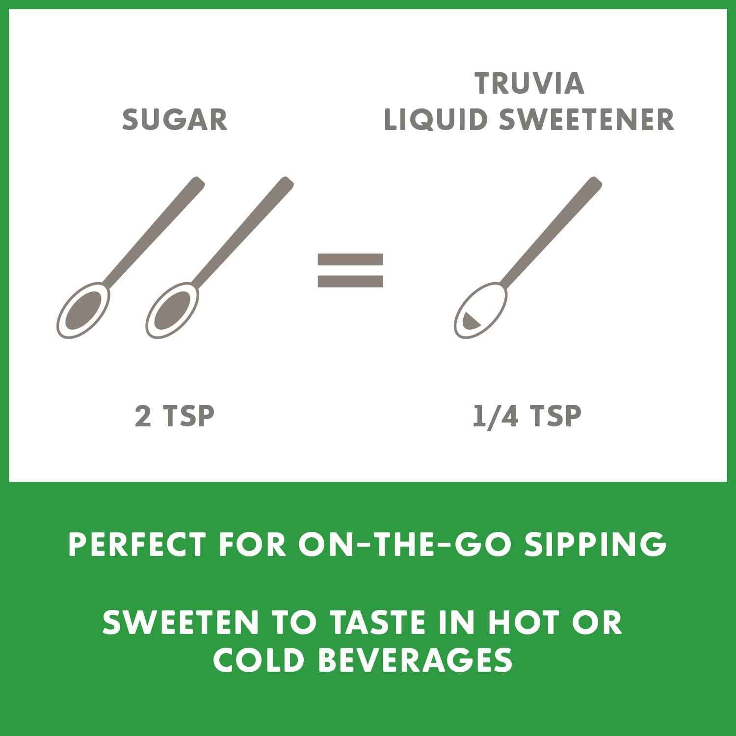 Truvia Stevia Leaf Liquid Sweetener – Compact Flip-Top Bottle for Intentional Kitchens and Simple Mornings