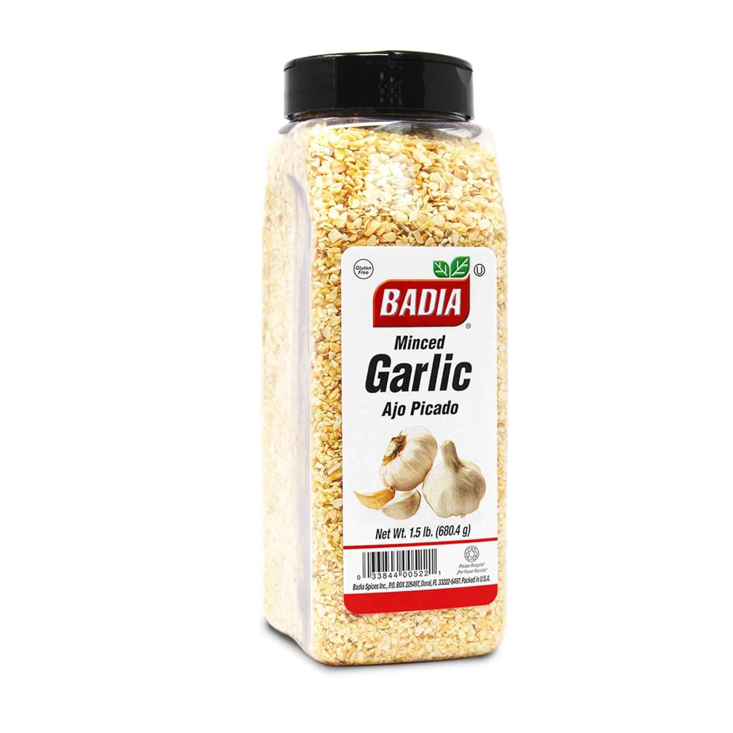 Badia Dehydrated Minced Garlic 1.5 lb – Bulk All-Natural Seasoning for Meal Prep Sundays, Quick Weeknight Dinners, and Busy Family Kitchens