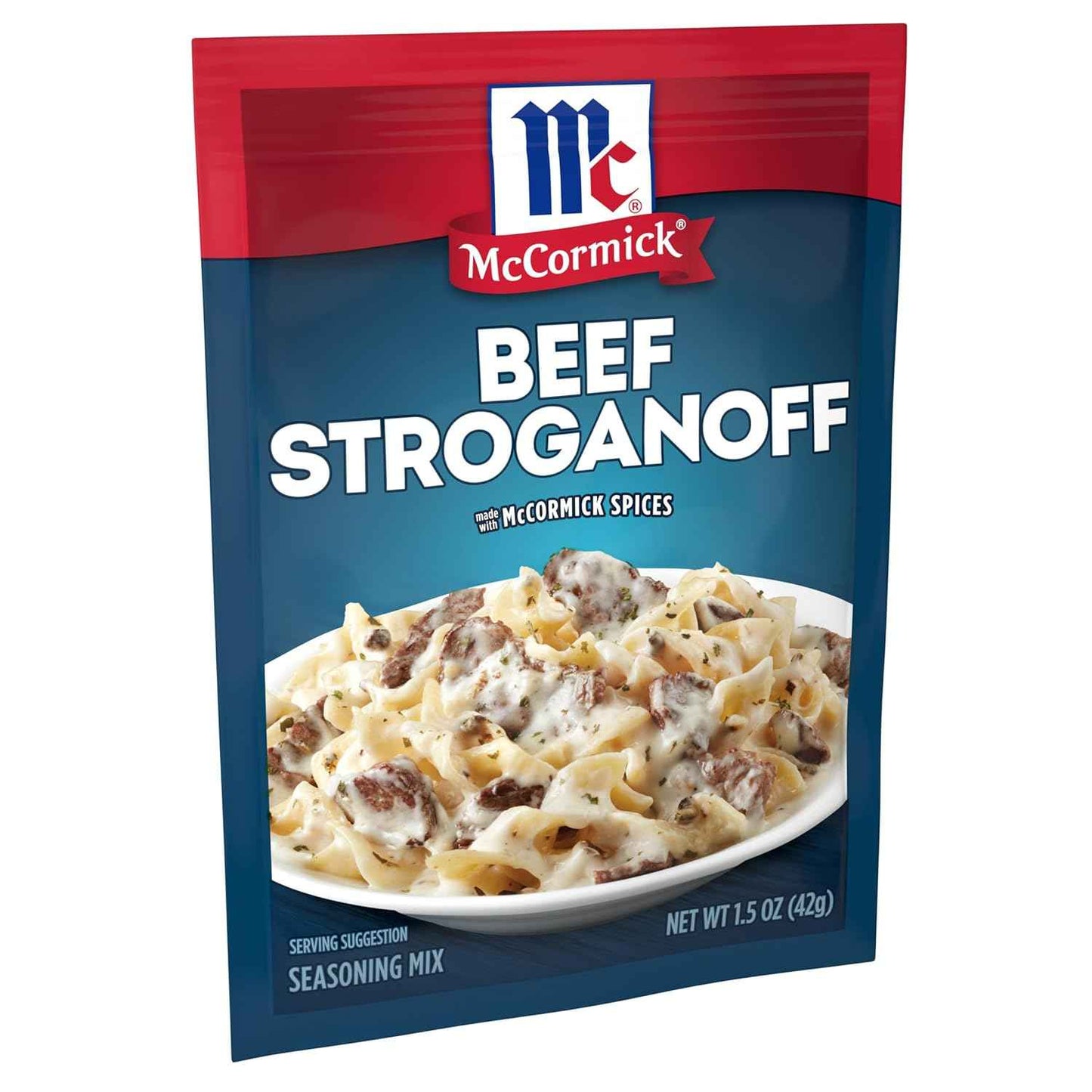 McCormick Beef Stroganoff Seasoning Mix – Kid-Friendly Family Dinner Seasoning with No MSG Added, 1.5 oz