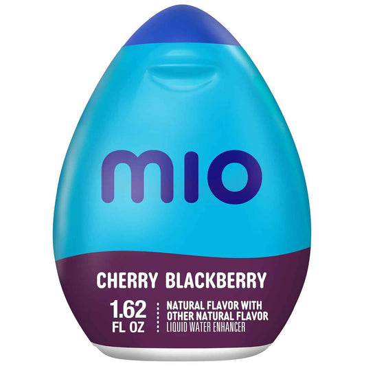 mio Cherry Blackberry Water Drops – Lightweight Sugar-Free Hydration for Hiking, Camping, and Outdoor Adventures, 1.62 fl oz