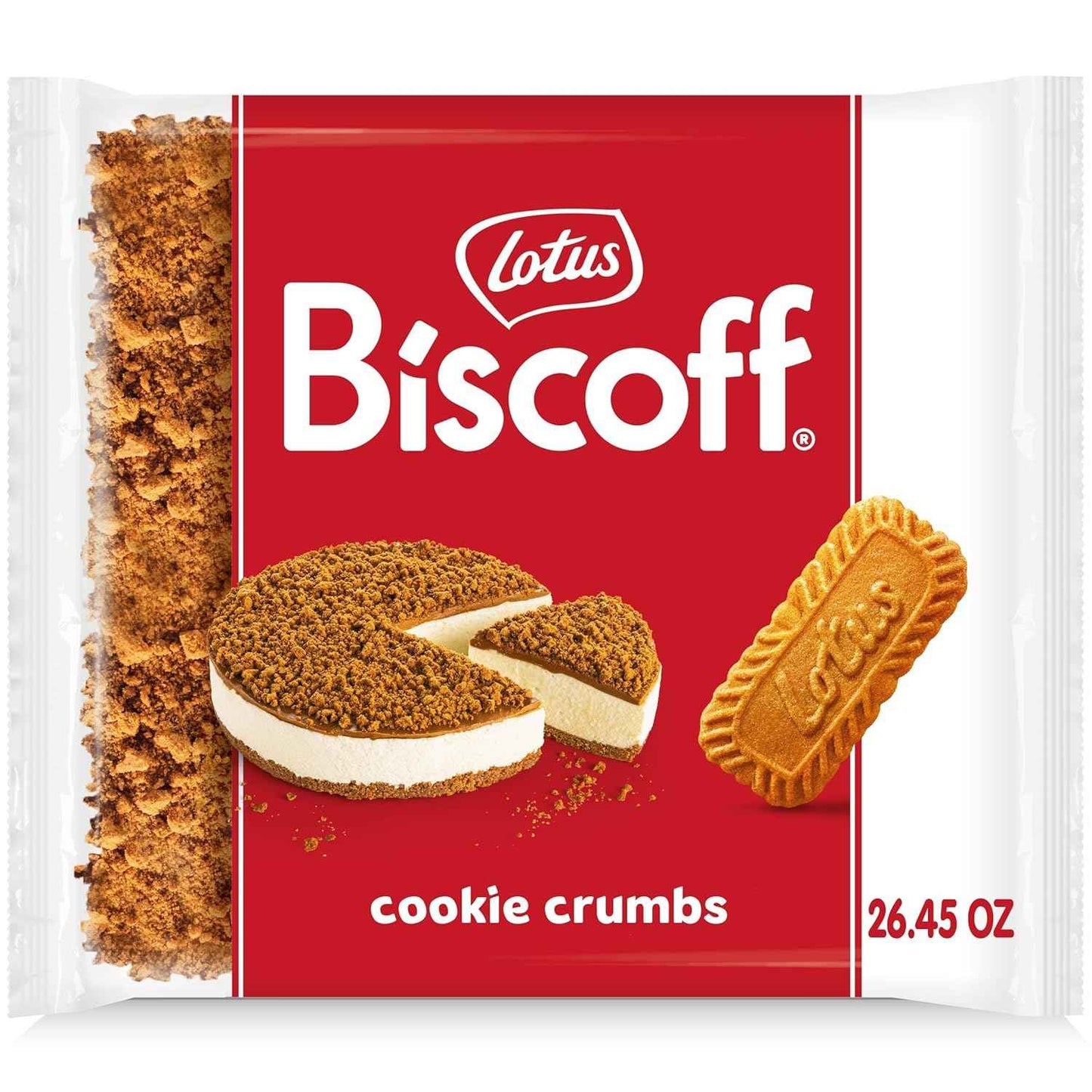 Lotus Biscoff Crumble - Pre-Crumbled Caramel Cookie Pieces for Fast Home Baker Prep and Efficient Dessert Stations, 1.65 lb