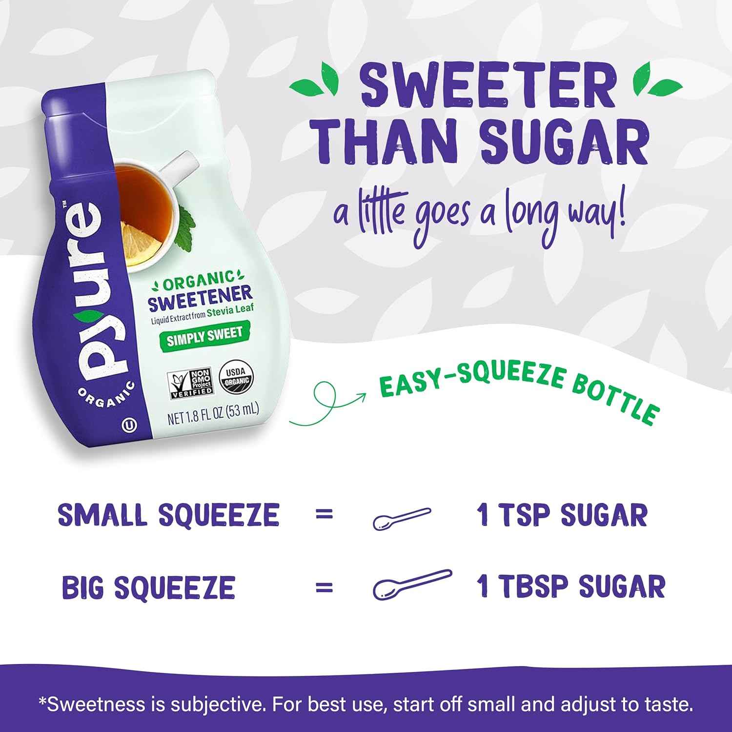 Pyure Organic Liquid Stevia – Thoughtful Sugar Free Gift for Mom Who Loves Coffee