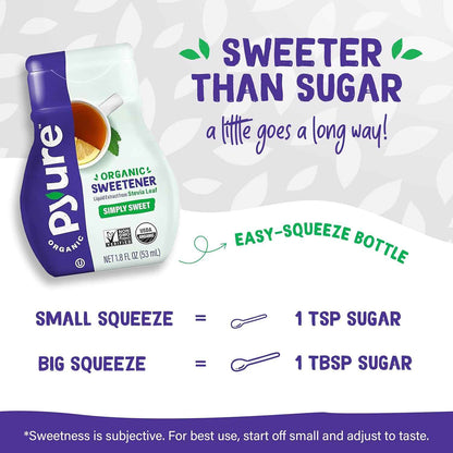 Pyure Organic Liquid Stevia – Thoughtful Sugar Free Gift for Mom Who Loves Coffee