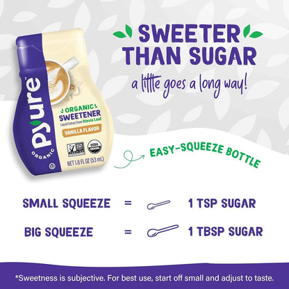 Pyure Organic Vanilla Stevia Drops – Thoughtful Keto Gift for Coffee Lovers and Health-Conscious Friends