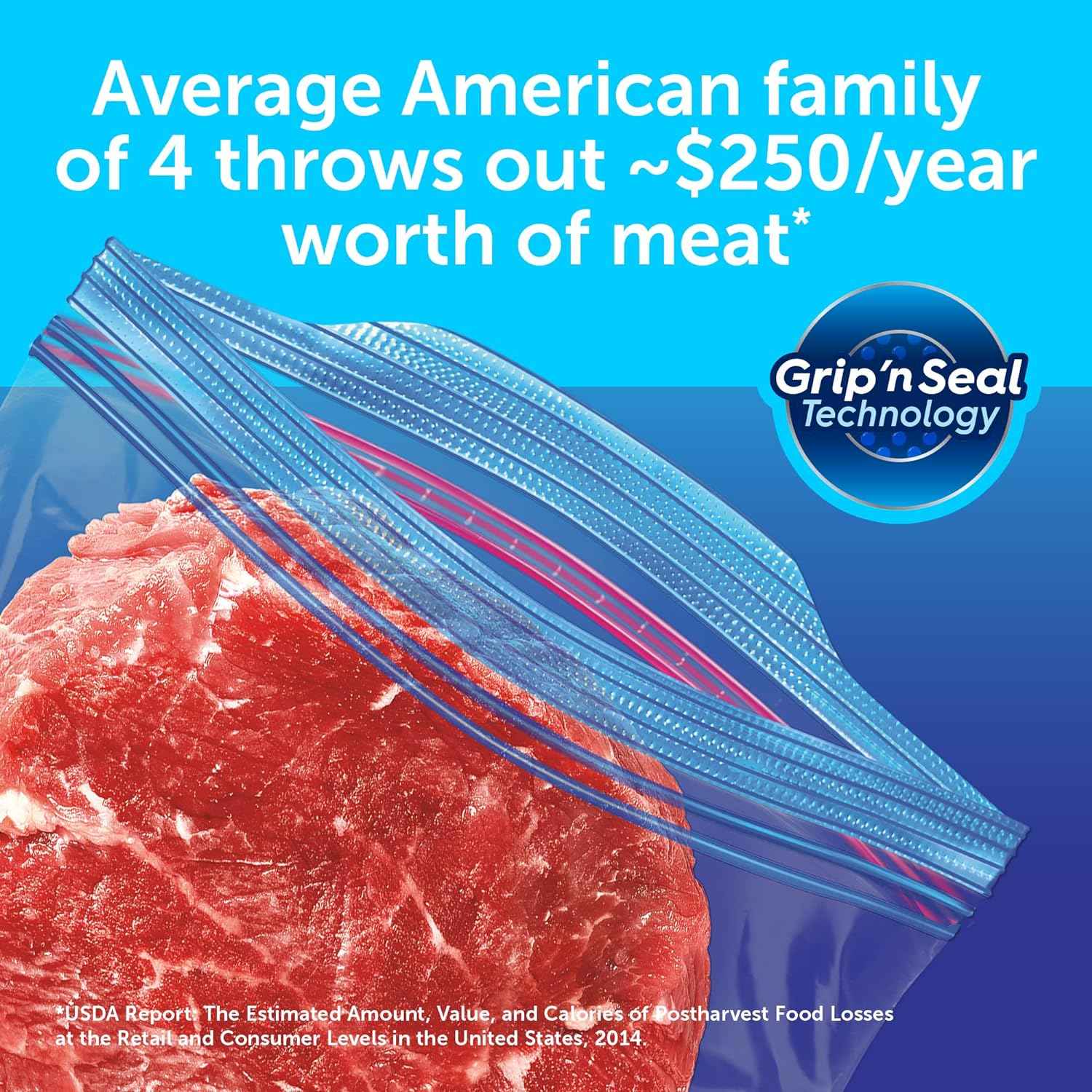 Ziploc Gallon Freezer Bags with Stay Open Design – Portioning Wild Game, Fish, and Garden Harvest
