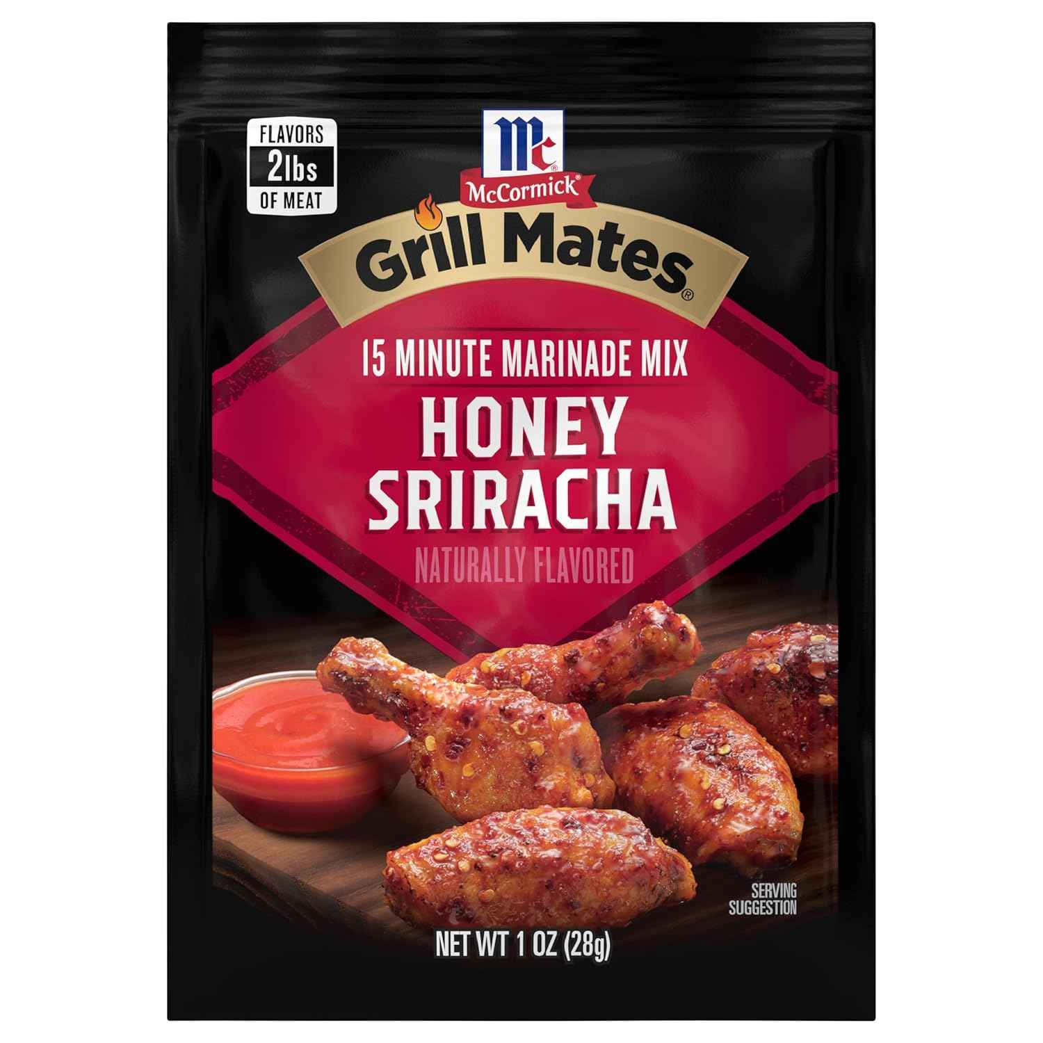 McCormick Grill Mates Honey Sriracha Marinade Mix – Thoughtful Birthday Gift for Her, Housewarming Present for the Home Cook