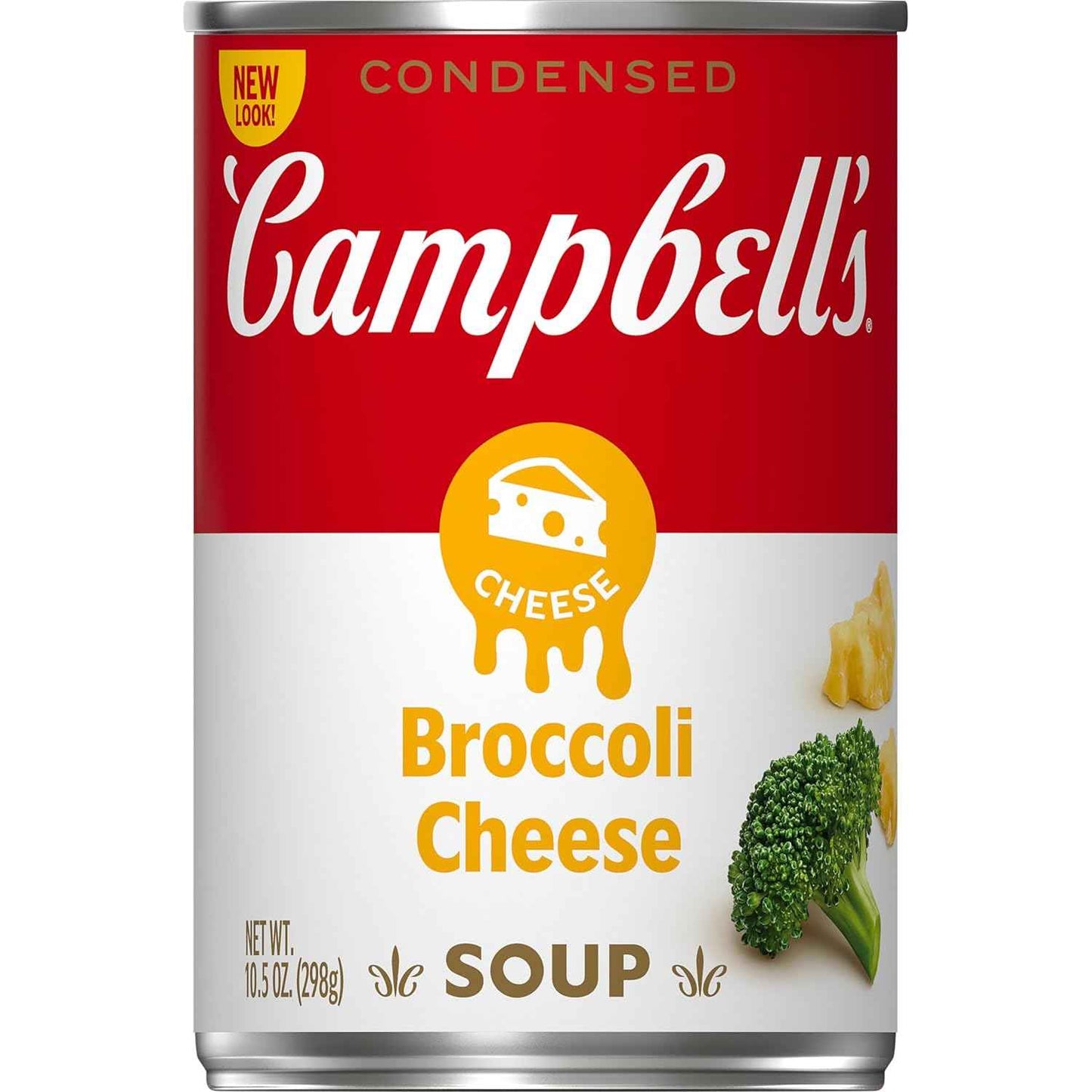 Campbell's Condensed Broccoli Cheese Soup, 10.5 oz Can – Warm Self-Care Lunch for a Midday Reset
