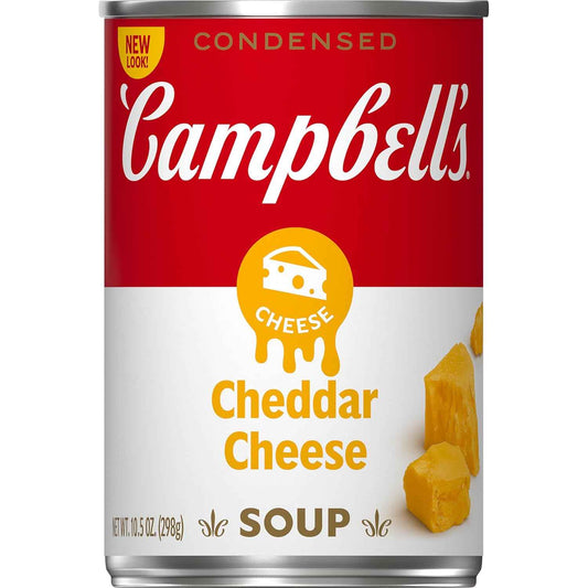 Campbell's Condensed Cheddar Cheese Soup – Vegetarian Pantry Staple for Balanced Flexitarian Meals, 10.5 oz Can