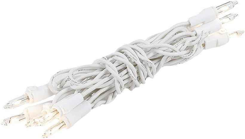 Novelty Lights Outdoor Patio String Lights for Tabletop and Garden Accents, 10 Clear Incandescent Mini Bulbs on 5.5ft Weather Resistant Wire