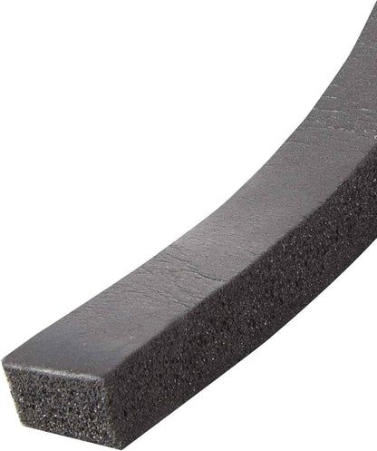 Frost King R338H Self-Stick Rubber Foam Weatherseal for Drafty Windows and Exterior Doors, 3/8" W x 3/16" T Black