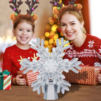 LightOfTree Rotating Snowflake Lamp – Magical Christmas Decor for Kids' Bedroom Ceiling Night Light