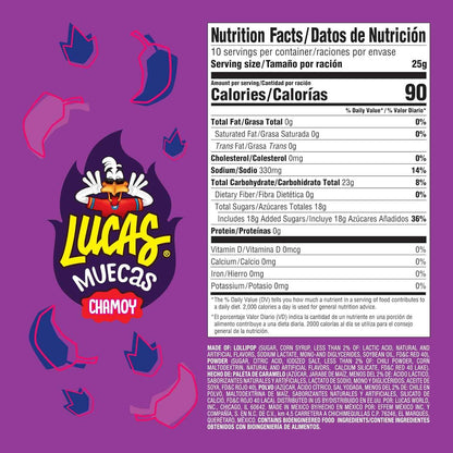 Lucas Muecas Chamoy Lollipops – Nostalgic Mexican Candy Gift for Adults Who Grew Up Eating Chamoy Treats